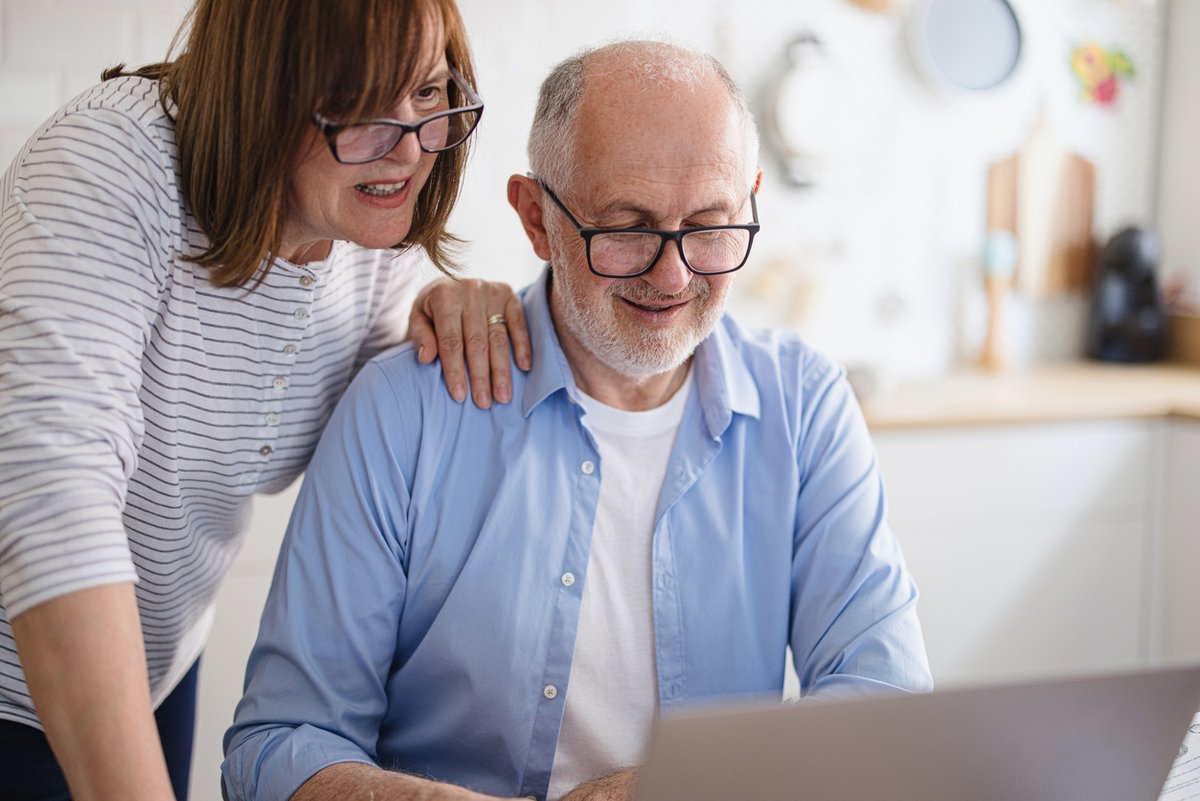 Couple reviewing retirement plans