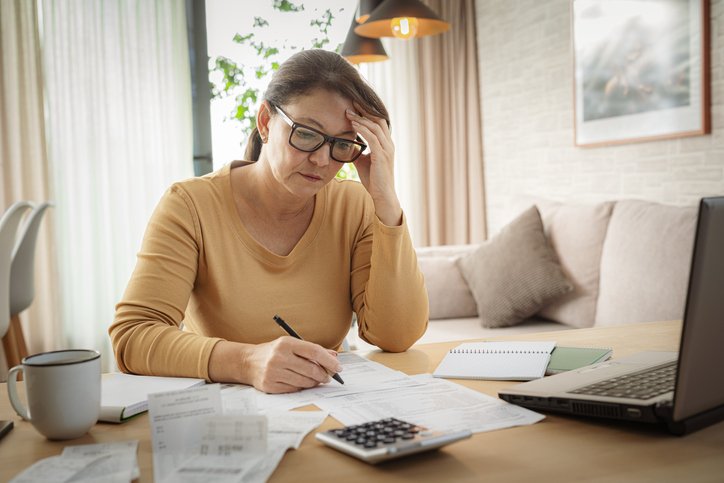 Reviewing financial documents